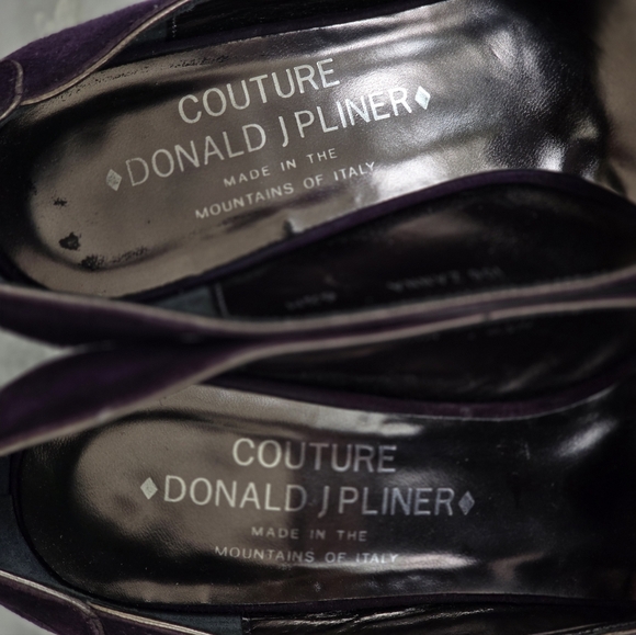 DONALD J PLINER Couture Zanna Purple Suede Pumps Size 6.5 - Picture 6 of 9